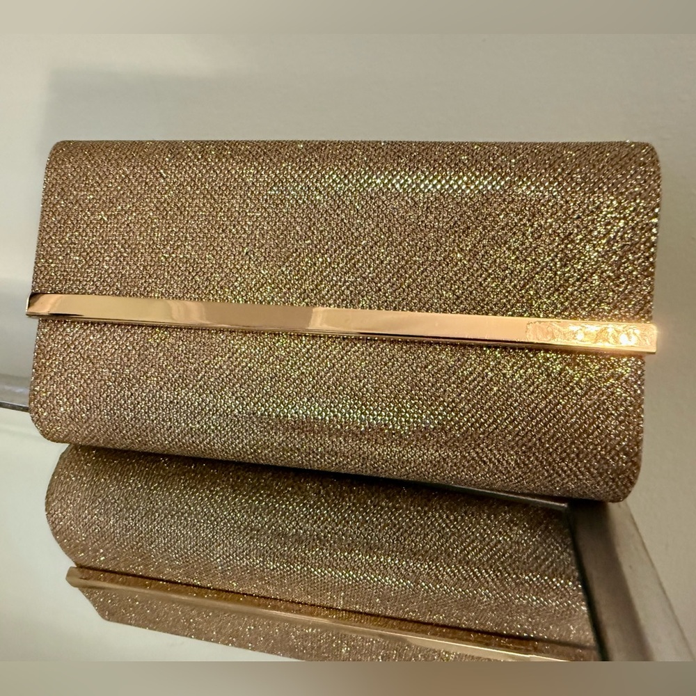 Chic Gold Evening Clutch